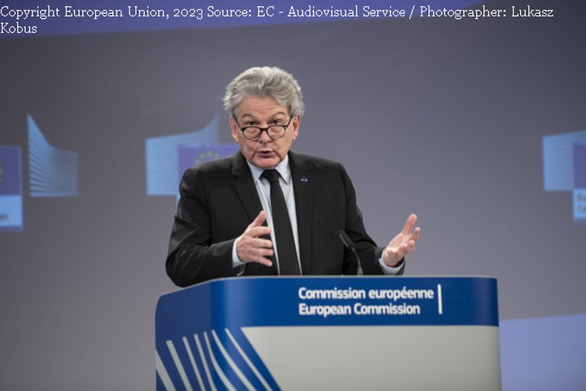 Thiery Breton (foto: Copyright European Union, 2023 Source: EC - Audiovisual Service / Photographer: Lukasz Kobus)