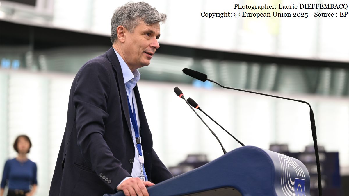 Virgil Daniel Popescu (Photographer: Laurie DIEFFEMBACQ Copyright: © European Union 2025 - Source : EP)