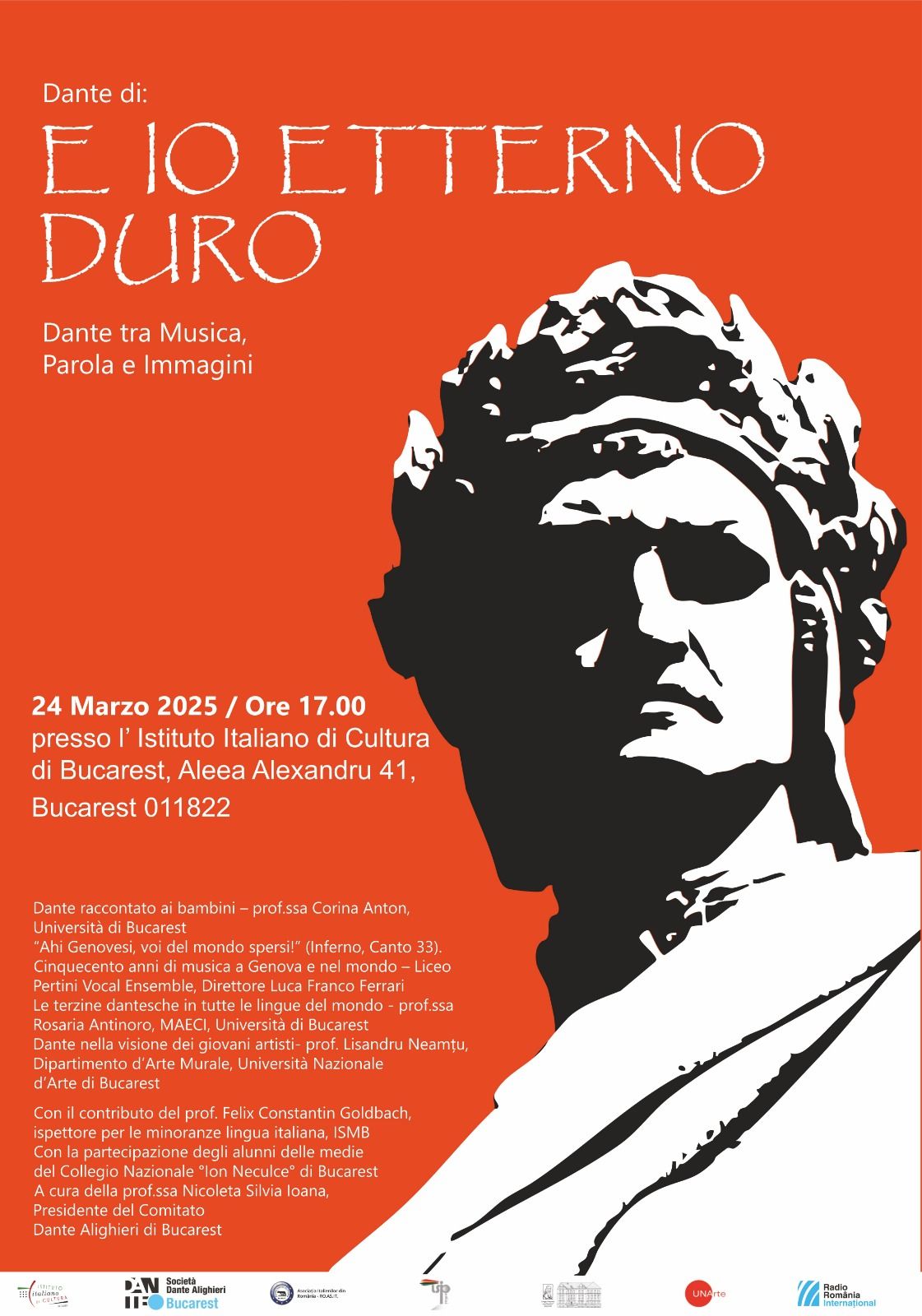 Dantedì a Bucarest (fonte: Società Dante Alighieri - Comitato di Bucarest)