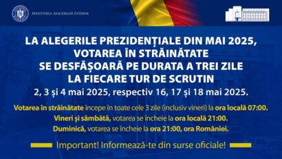Peste 200.000 de alegători au votat vineri în străinătate