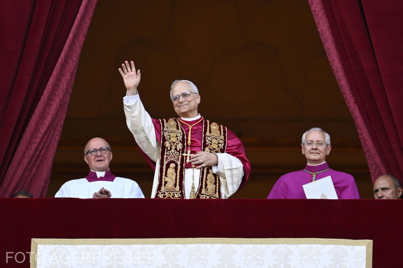 Biserica Catolică are un nou Suveran Pontif – papa Leon al XIV –lea (Foto: EPA / Agerpres)