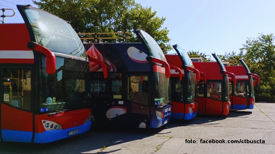 Autobuzele etajate au revenit pe traseul turistic City Tour din 14 iunie (Foto: facebook.com/ctbuscta)