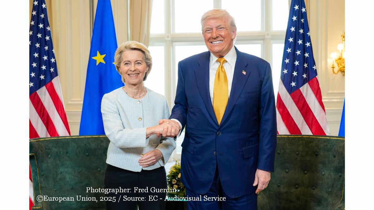 Ursula von der Leyen şi Donald Trump (Foto: Photographer: Fred Guerdin ©European Union, 2025 / Source: EC - Audiovisual Service)