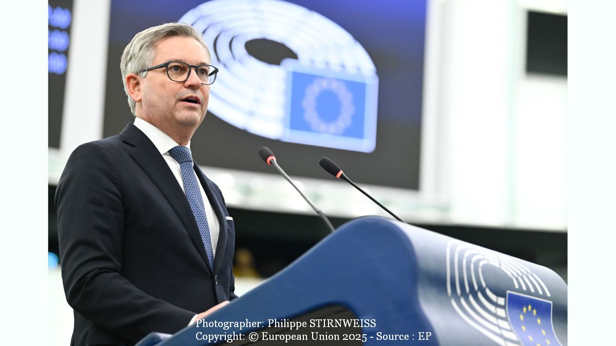 Magnus Brunner (Photographer: Philippe STIRNWEISS Copyright: © European Union 2025 - Source : EP)