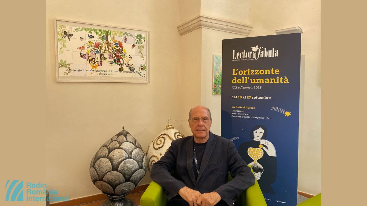 Il segretario generale della COPEAM, Claudio Cappon, al FestivalLectorInFabula (foto: Radio Romania Internazionale)