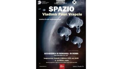 “Spazio” dell’artista Vladimir Păun-Vrapciu, in mostra all’Accademia di Romania in Roma