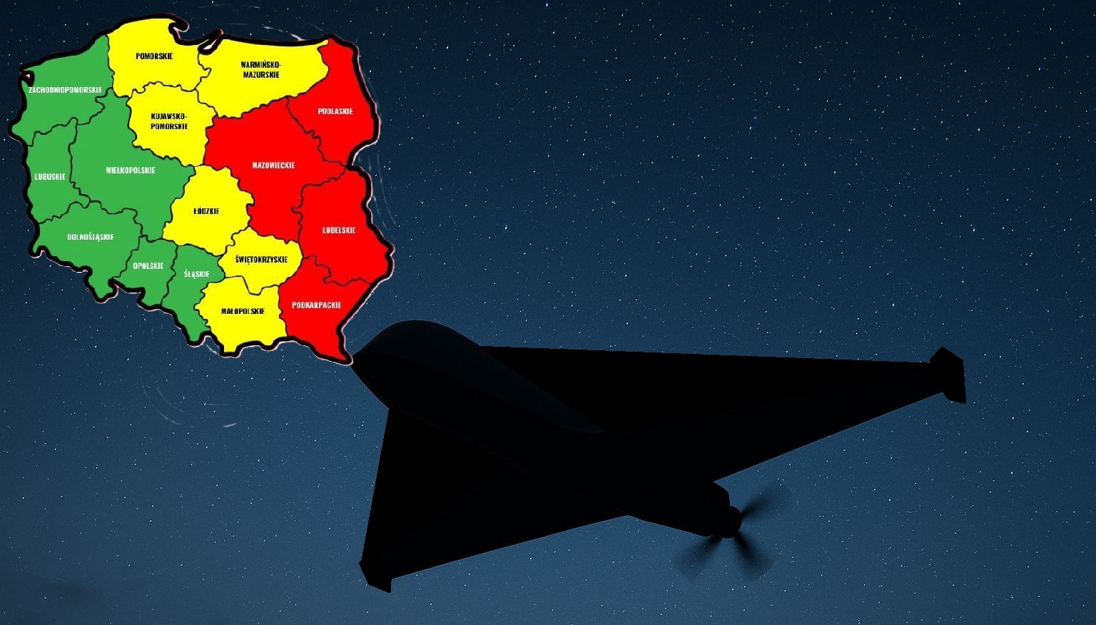 Російські безпілотники порушили повітряний простір Польщі