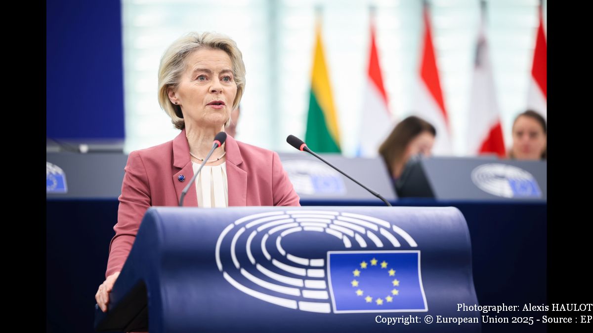 Președinta Comisiei Europene, Ursula von der Leyen (Photographer: Alexis HAULOT Copyright: © European Union 2025 - Source : EP)
