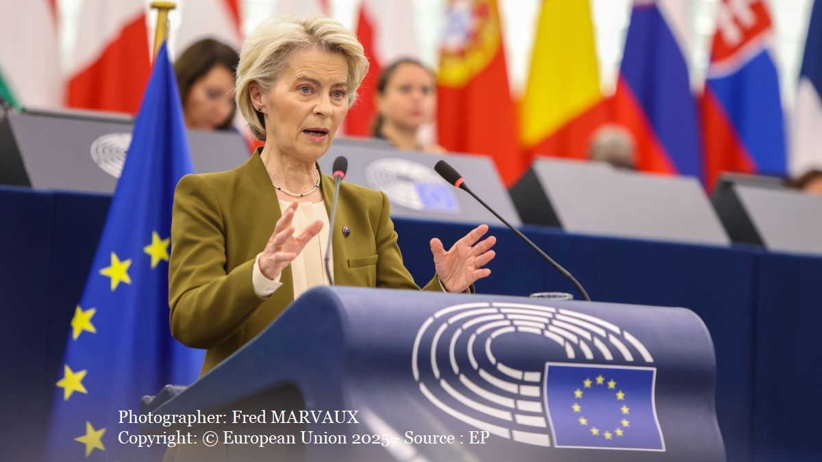 Ursula von der Leyen (Photographer: Fred MARVAUX Copyright: © European Union 2025 - Source : EP)