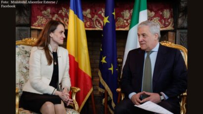 Riunione bilaterale dei ministri Oana Țoiu e Antonio Tajani a Roma