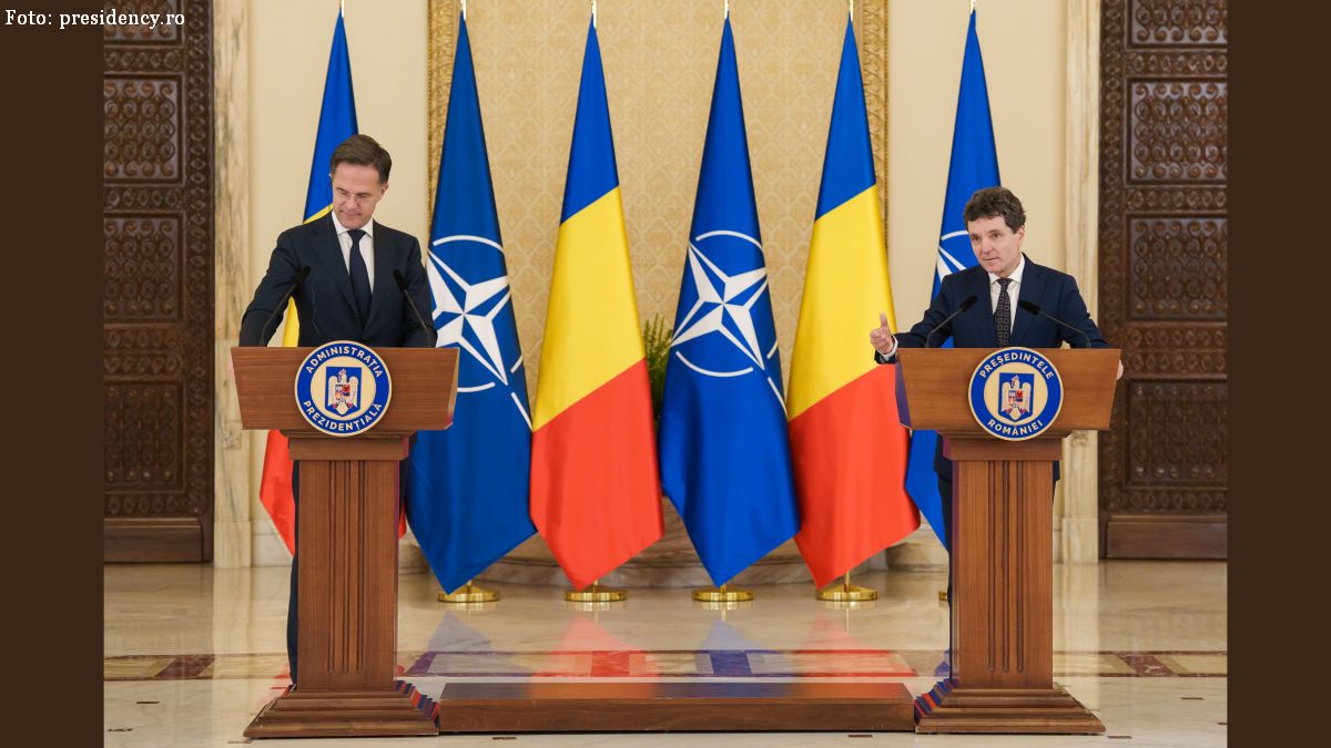 Secretarul General al NATO, Mark Rutte şi preşedintele României, Nicuşor Dan